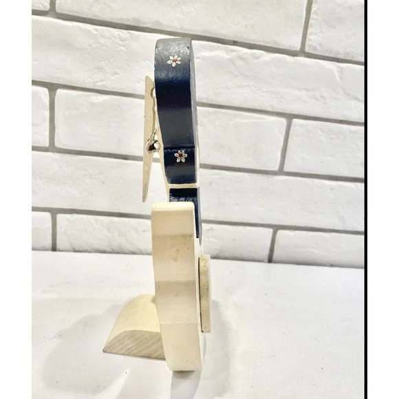 VTG‎ Handmade Wood Clothespin Duck Recipe,Memo,Note ,Card Holder Folk Art - Picture 4 of 11